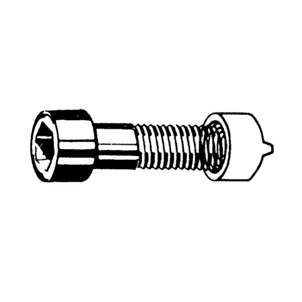 Sadelklembolt M8 x 35mm