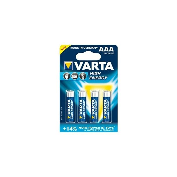 Varta Batteri  LR 03 AAA High Energy 1,5V