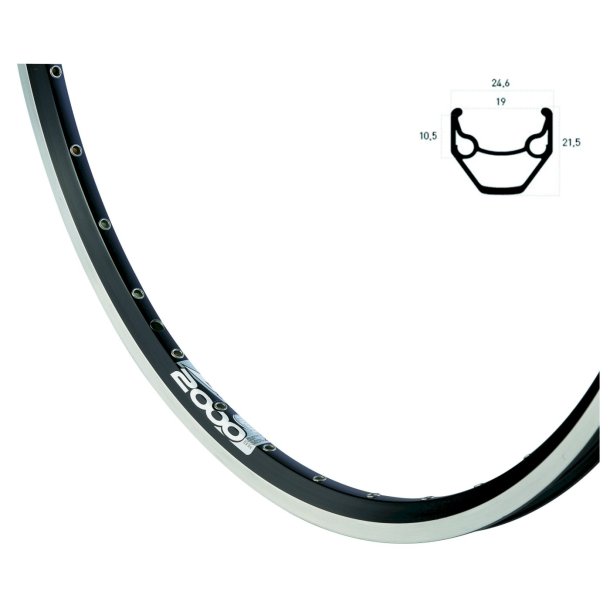 Ryde Forhjul 26  Rigida ZAC 2000 Disc 6hul - QR