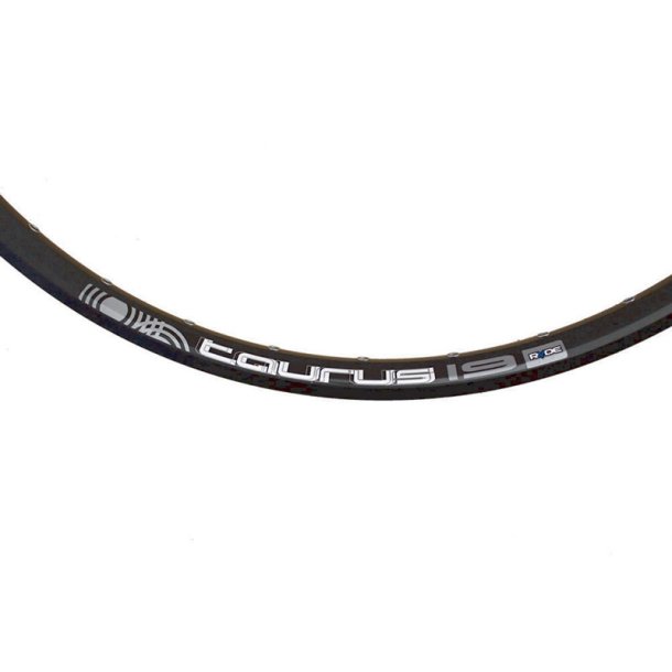 Forhjul 28" Disc 6hul/Rigida Taurus - Sort/QR