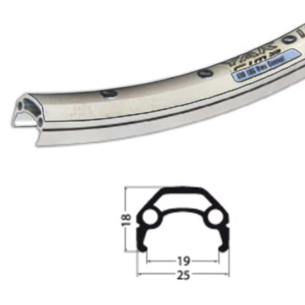 Baghjul 28  Sch&uuml;rmann YAK 19 flg skruek. slv