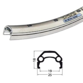 Baghjul 28  Schürmann YAK 19 flg 8/9g QR slv