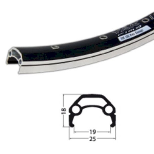 Baghjul 28  Sch&uuml;rmann YAK 19 flg 8/9g QR sort