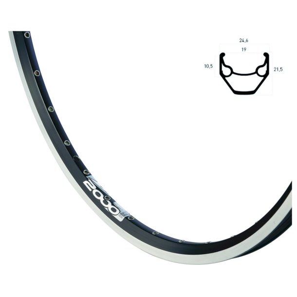 Ryde Baghjul 28  Rigida ZAC 2000 7gear frilb