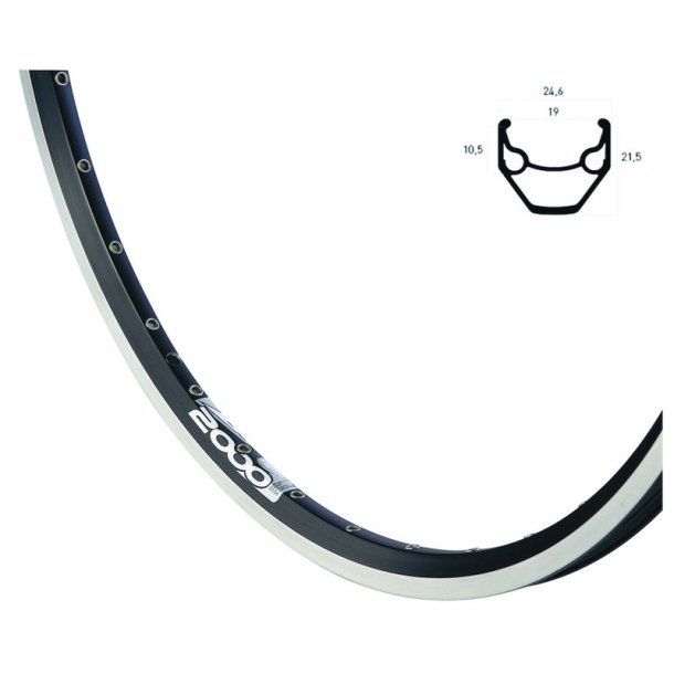 Ryde Baghjul 28" Rigida ZAK 2000 / Nexus 8g