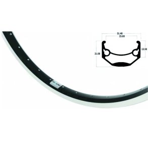 Ryde Baghjul 28 Rigida ZAC 19 8g fodbremse sort