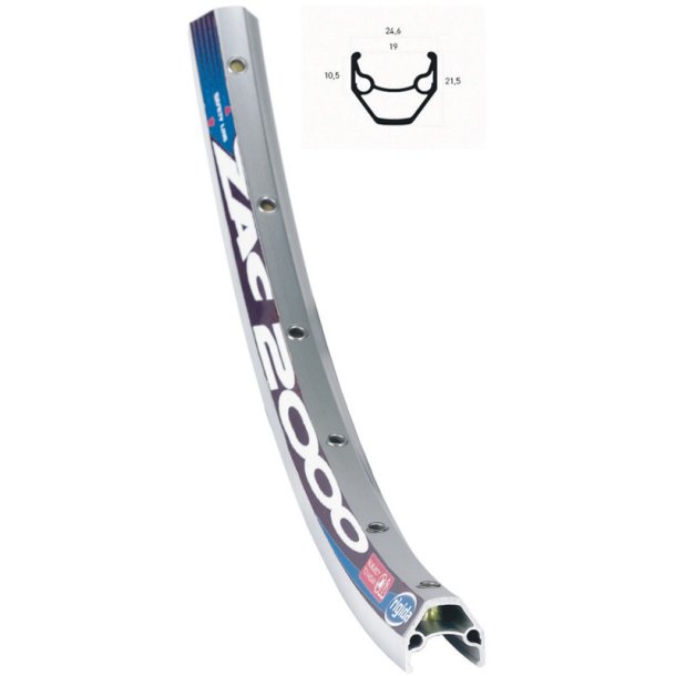 Ryde Baghjul 28" Rigida ZAC 2000 7/8g - QR