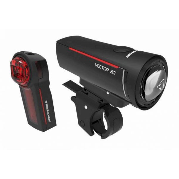 Trelock LS 300+LS 740 St / opladelig / 30LUX