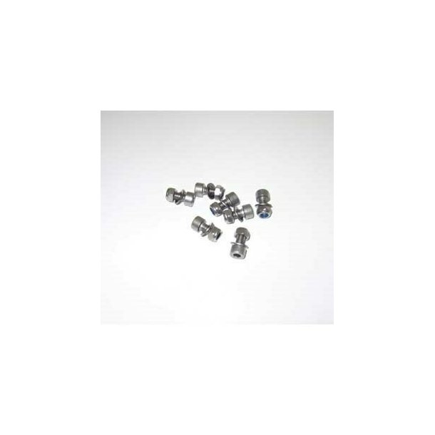 Unbrachobolt komplet rustfri M6 x 25mm