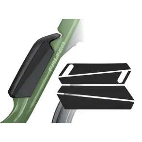 Faltet Stickers�t til batteri - decent black